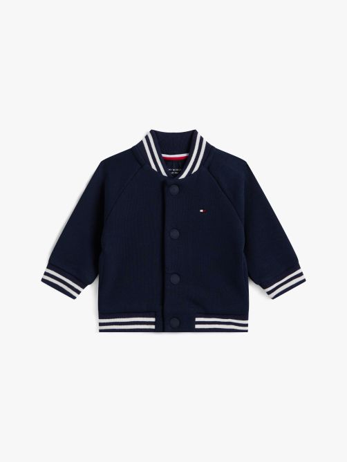 Back Logo Embroidery Bomber Jacket