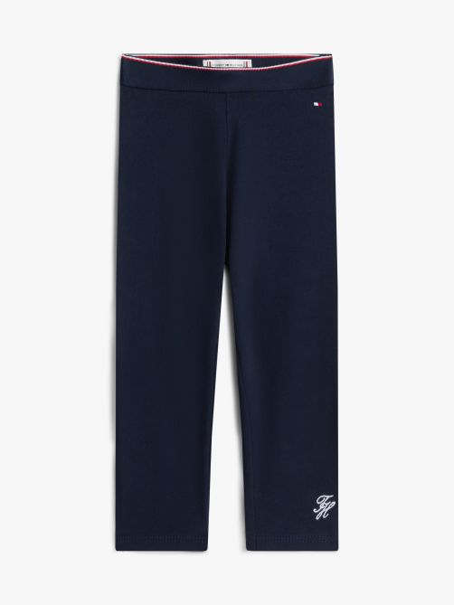 بنطلون ليغنز بخصر مزين بشريط