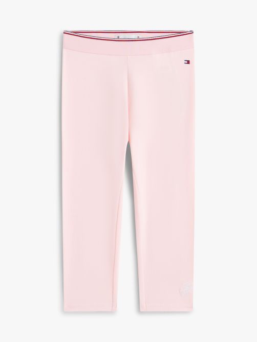 بنطلون ليغنز بخصر مزين بشريط