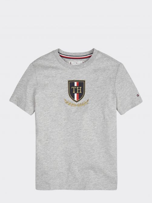 تي شيرت بدرع وأحرف شعار تومي هيلفيغر