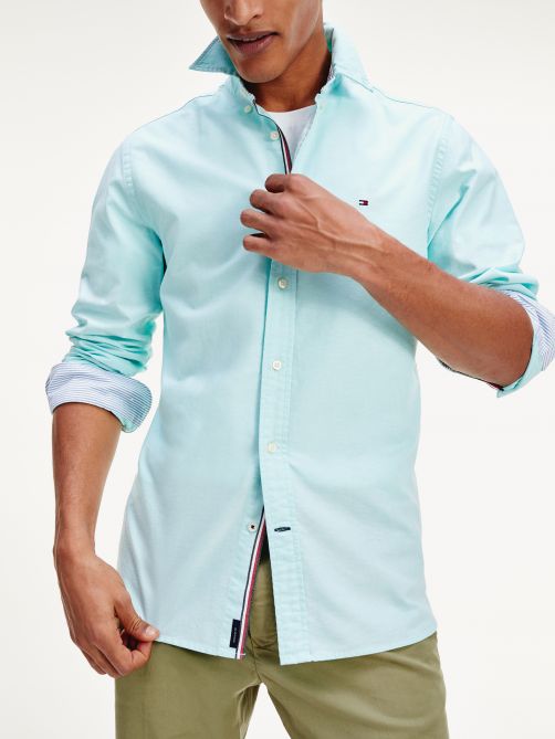 Contrast Trim Organic Cotton Shirt