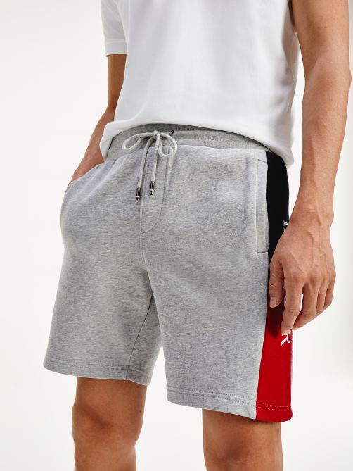 Intarsia Logo Cotton Terry Shorts