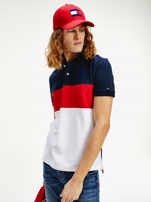 Colour-Blocked Regular Fit Polo