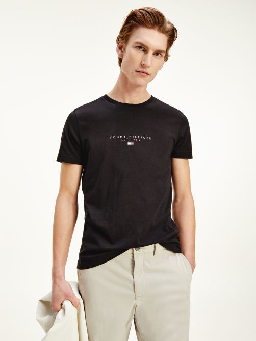Tommy Hilfiger Essential Logo Print Organic Cotton TShirt Tommy