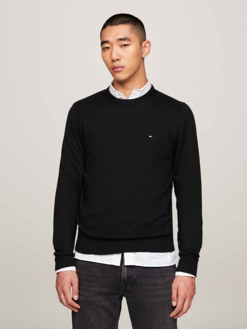 Crew Neck Jumper with Cashmere