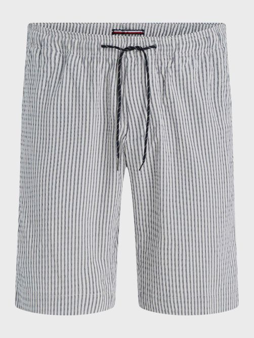 Harlem Seersucker Relaxed Stripe Shorts