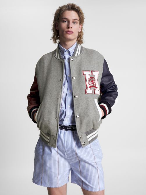 Crest Back Logo Varsity Jacket