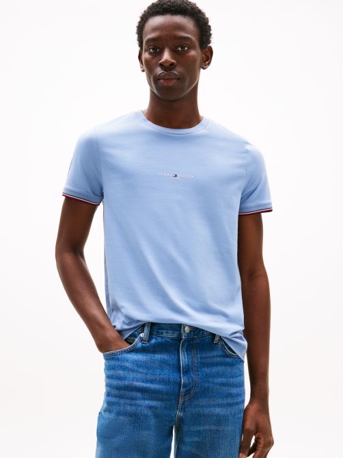Signature Tipped Slim Knit T-Shirt