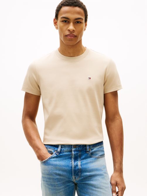 Slim Interlock Knit T-Shirt