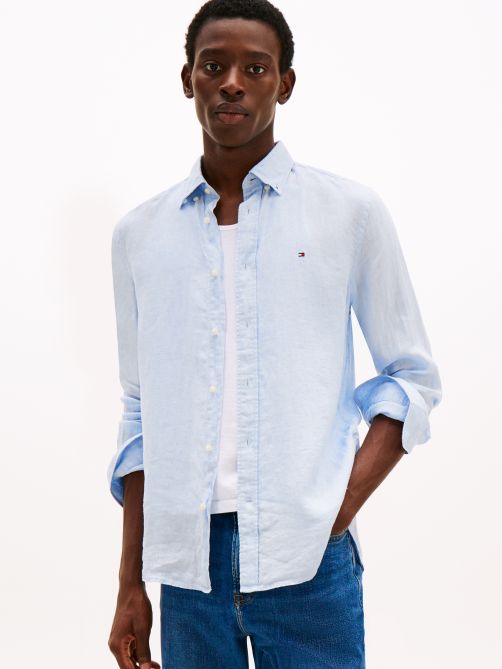 Pigment Dyed Linen Regular Fit Shirt