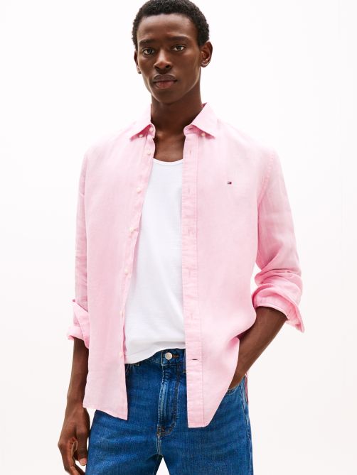 Pigment Dyed Linen Regular Fit Shirt
