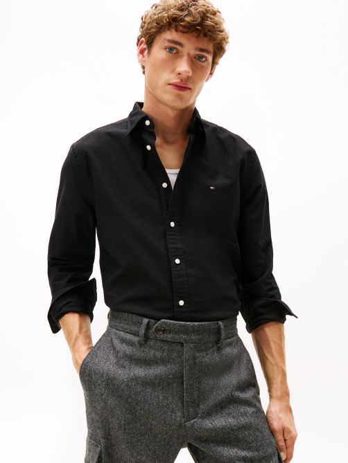 Regular Fit Flag Embroidery Oxford Shirt