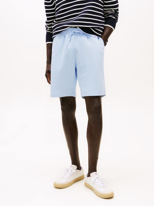Flag Embroidery Sweat Shorts