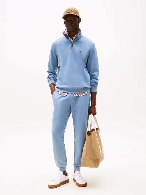 Solid Elastic Waist Joggers