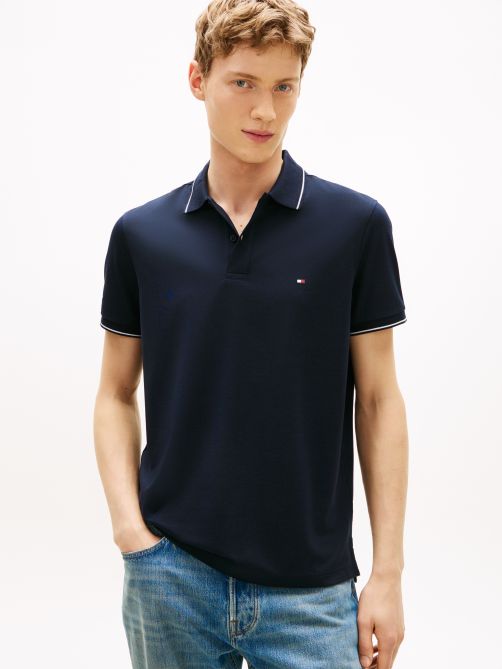 Regular Tipped Jersey Polo T-Shirt