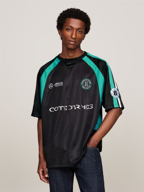 Tommy x Mercedes F1 x CR George Russell Football T-Shirt