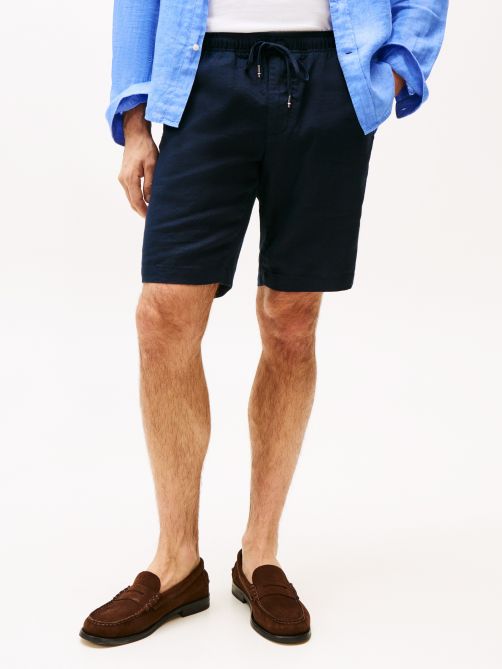 شورت كتان مريح بقصة هارلم