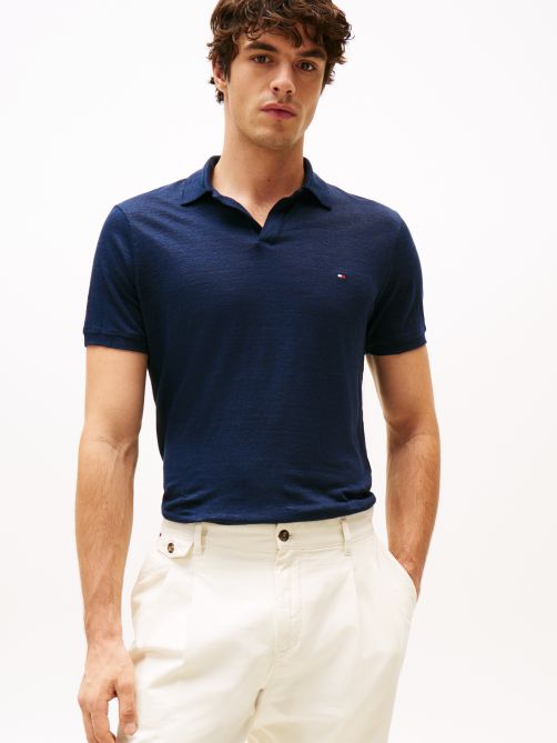 Regular Fit Linen Polo Shirt