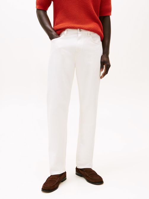 White Regular Straight Leg Jeans