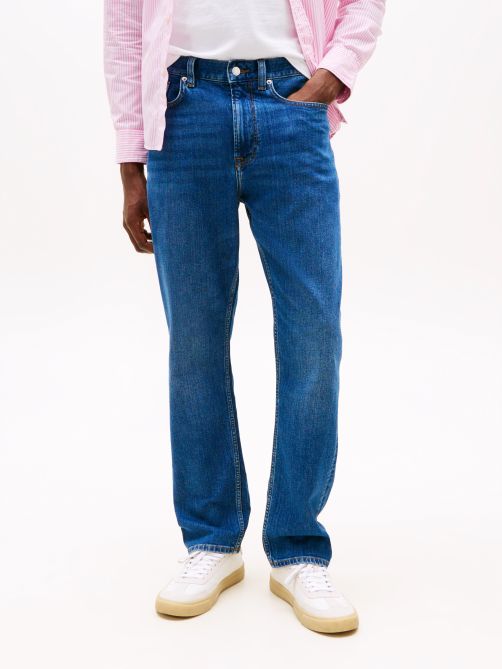 Mid Rise Straight Jeans