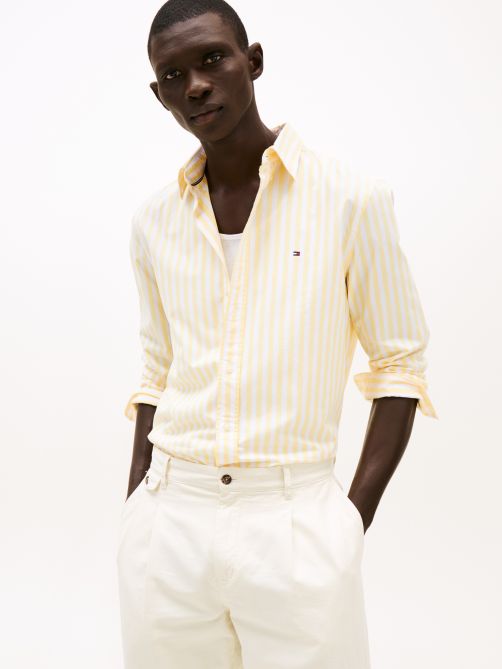 قميص مخطط TH Flex بقصة عادية