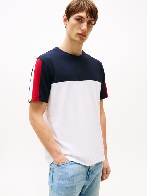 Global Stripe Colour-Blocked T-Shirt