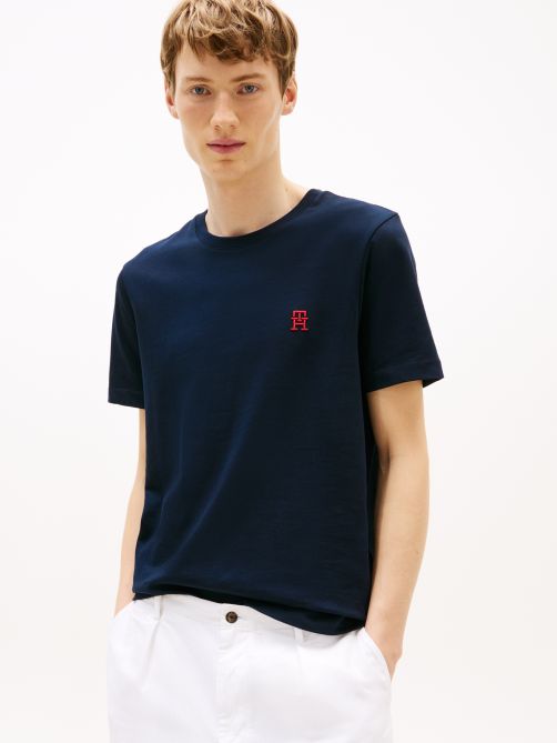 Contrast TH Monogram Embroidery T-Shirt
