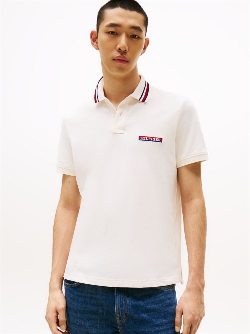 Americana Tipped Short Sleeve Polo T-Shirt