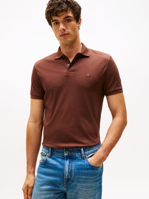 Regular Fit Interlock Knit Polo Shirt