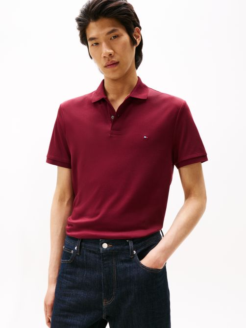 Regular Fit Interlock Knit Polo Shirt