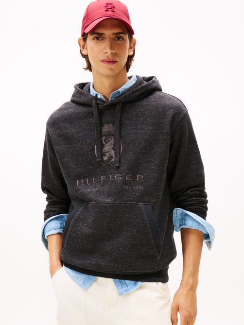 Varsity Crest Relaxed Fleece Hoody
