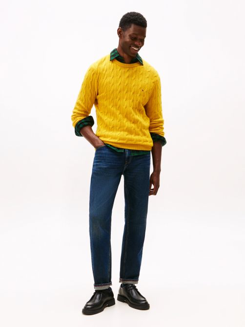 Mercer Whiskered Regular Straight Leg Jeans