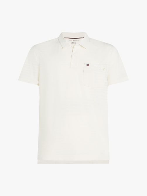 قميص بولو من قماش الجاكار بأداء عالي وقابل للطي