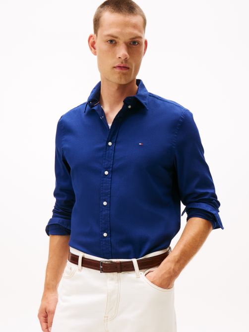 Slim Fit Yarn Dyed Dobby Shirt