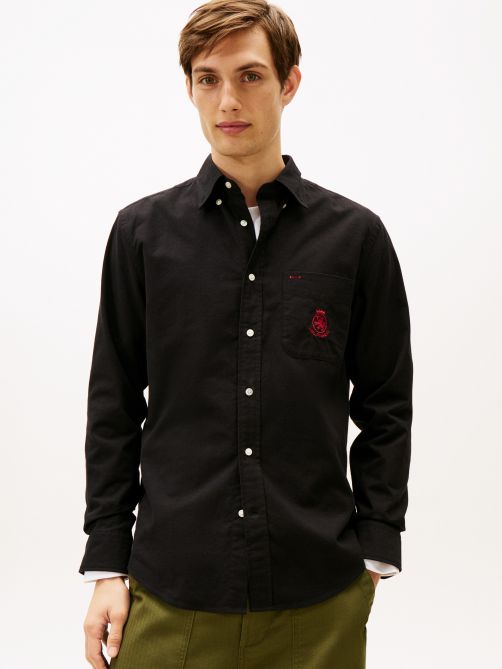 قميص أكسفورد ناعم بقصة عادية