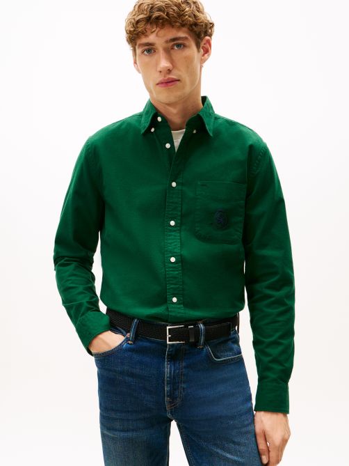 قميص أكسفورد ناعم بقصة عادية