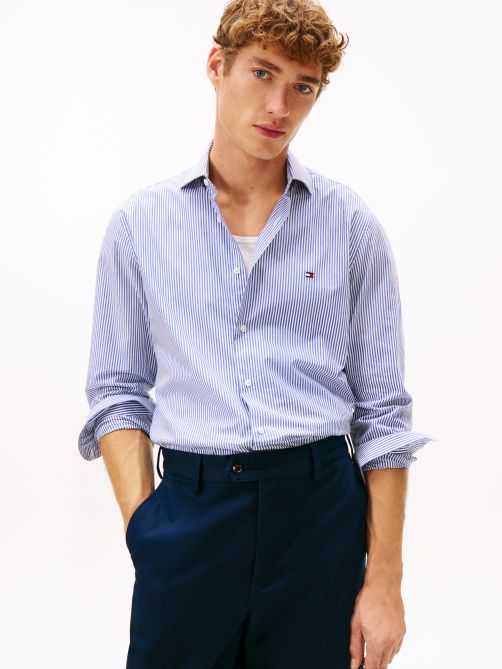 Poplin Bengal Stripe Long Sleeve Shirt