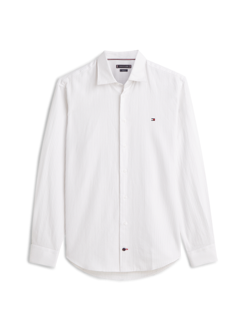 Twill Pinstripe Long Sleeve Shirt