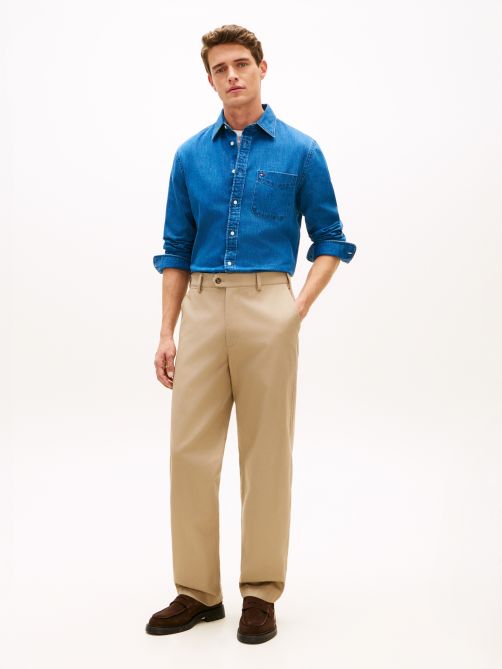 Relaxed Twill Trousers