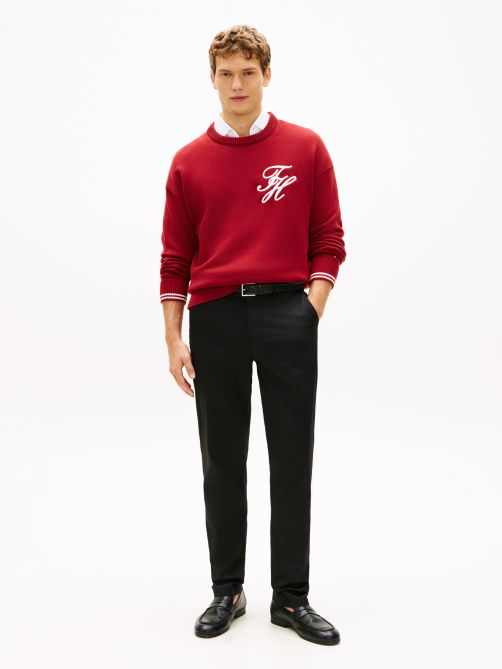 بنطلون تشينو دينتون ساتان بساق مستقيمة