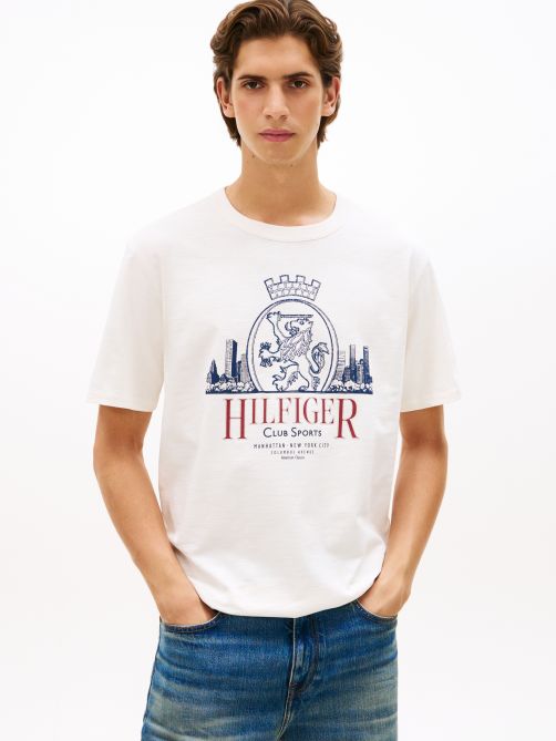 Heritage Textured Crest Graphic Relaxed T-Shirt