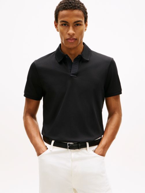 Regular Fit Concealed Placket Polo Shirt