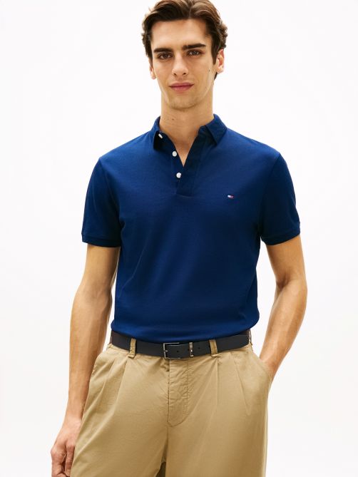 Regular Pique Jacquard Collar Polo Shirt