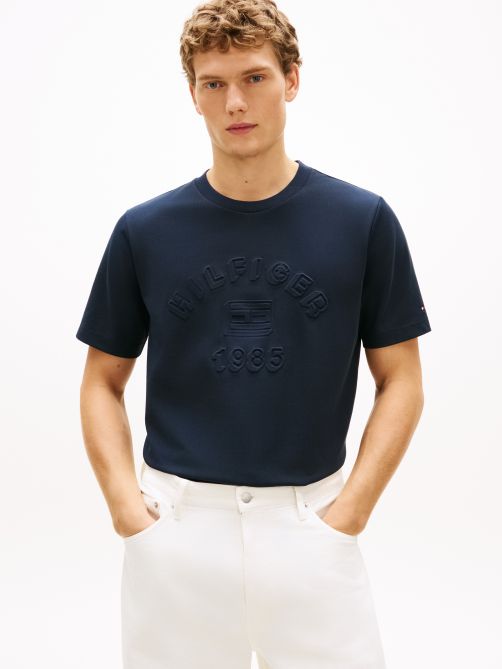 Textured Logo Pique T-Shirt