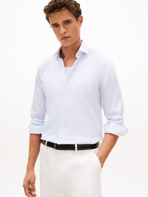 قميص بقصة ضيقة كاجوال أنيق