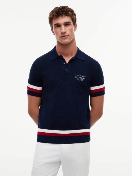 Regular Fit Signature Textured Polo Shirt