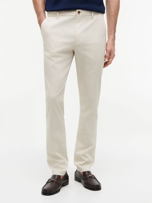 Bleecker Slim Printed Structured Chinos