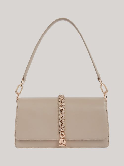 Chain Leather Shoulder Bag