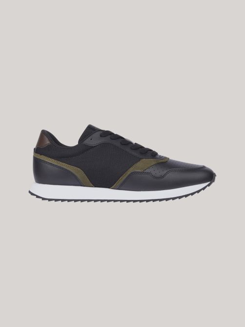 Leather Serrated Runner Trainers