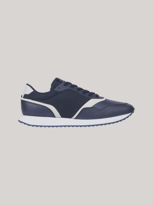 Leather Serrated Runner Trainers